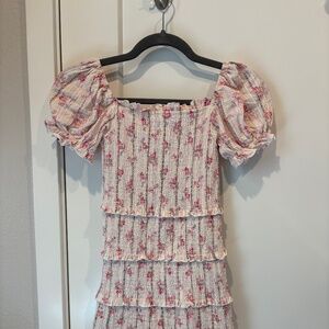 Katie J NYC Smocked Floral Dress - Size 12